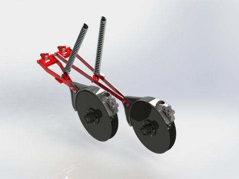 Coulter unit with linkage Modello 3D