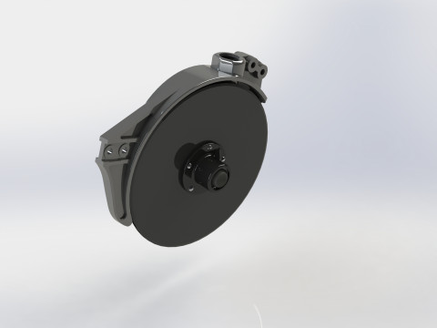 Coulter unit with linkage Modello 3D