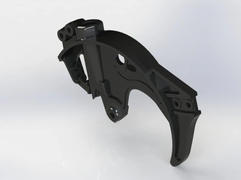 Coulter unit with linkage 3D Model