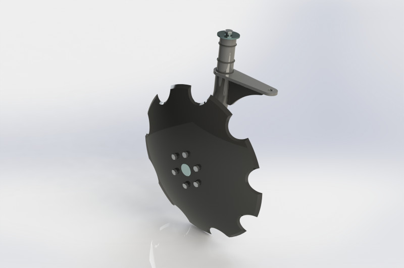 WG 000 - Disc harrow with rack 3D Модель .c4d .max .obj .3ds .fbx .stl .blend 