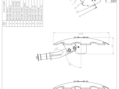 WG 000 - Disc harrow with rack 3D Модель