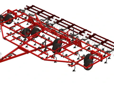 WG 0038 - Культиватор полевой 10м 3D Модель