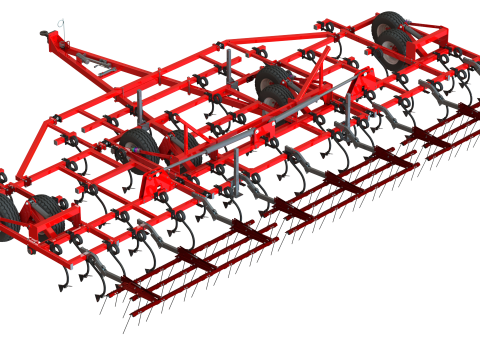WG 0038 - Field cultivator 10m 3D Model