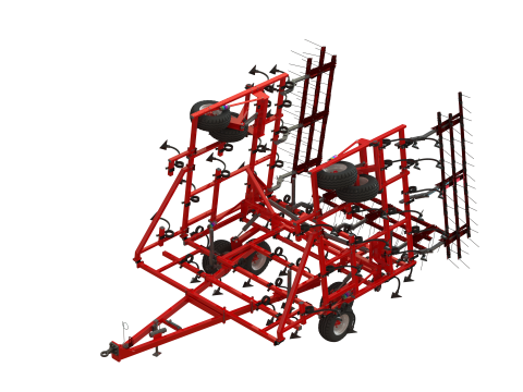 WG 0038 - Field cultivator 10m 3D Model