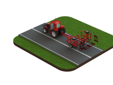 WG 0038 - Field cultivator 4-10m Modelo de Impressão 3D