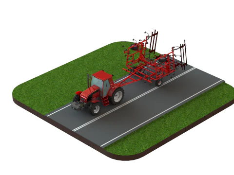 WG 0038 - Field cultivator 4-10m 3D Print Model