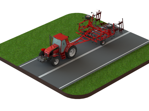 WG 0038 - Field cultivator 4-10m Modello di stampa 3D