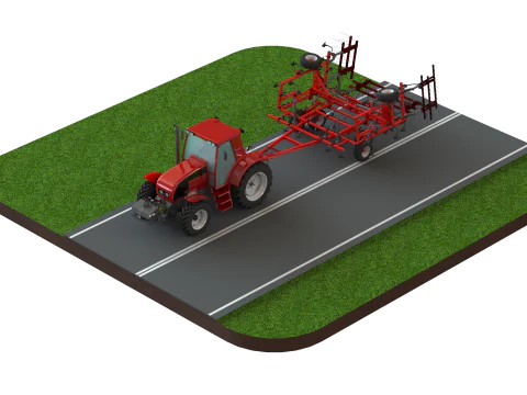 WG 0038 - Field cultivator 4-10m 3D Print Model