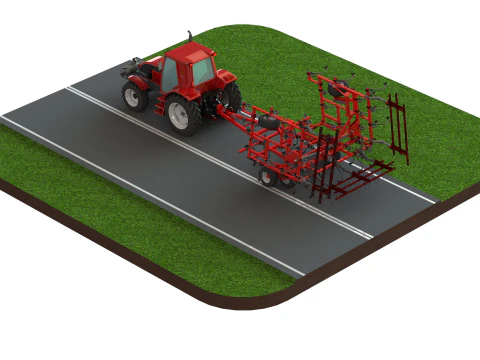 WG 0038 - Field cultivator 4-10m 3D Print Model