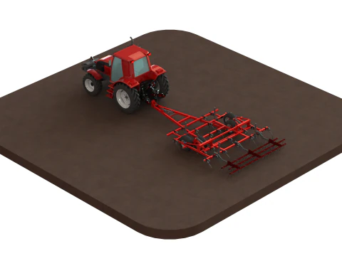 WG 0038 - Field cultivator 4-10m 3D Print Model