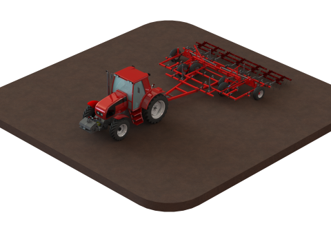 WG 0038 - Field cultivator 4-10m Modello di stampa 3D