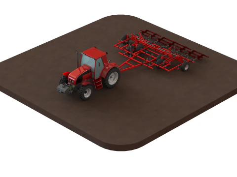 WG 0038 - Field cultivator 4-10m 3D Print Model