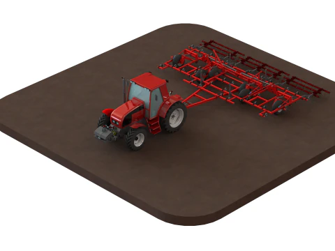 WG 0038 - Field cultivator 4-10m 3D Print Model