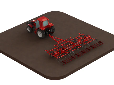 WG 0038 - Field cultivator 4-10m 3D Print Model