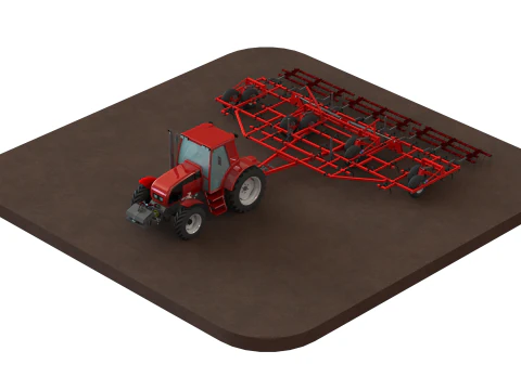 WG 0038 - Field cultivator 4-10m 3D Print Model