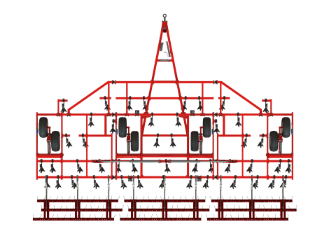 WG 0038 - Field cultivator 4-10m Modello di stampa 3D