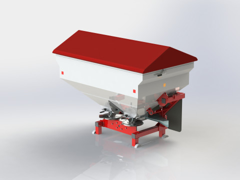 WG 0008 - Mounted mineral fertilizer spreader Modelo 3D