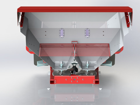 WG 0008 - STL Mounted mineral fertilizer spreader 3D Model