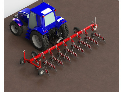 WG 0002 - STL Interrow cultivator 6m 3Dモデル