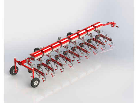 WG 0002 - STL Interrow cultivator 6m 3Dモデル