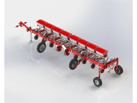 WG 0002 - STL Interrow cultivator 6m 3Dモデル
