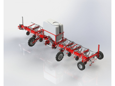 WG 0002 - STL Interrow cultivator 6m 3Dモデル