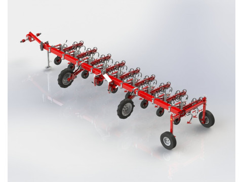 WG 0002 - STL Interrow cultivator 6m 3Dモデル