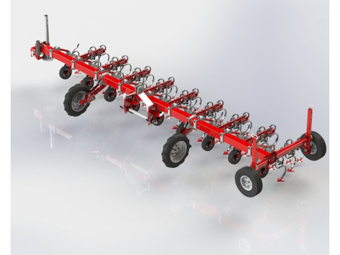 WG 0002 - STL Interrow cultivator 6m 3Dモデル
