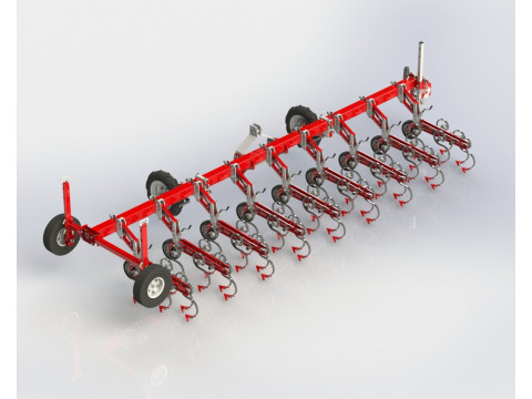 WG 0002 - STL Interrow cultivator 6m 3Dモデル