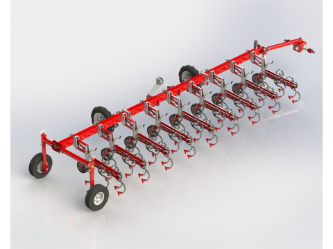 WG 0002 - STL Interrow cultivator 6m 3Dモデル