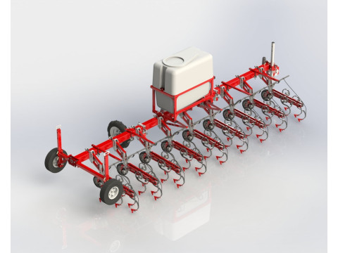 WG 0002 - STL Interrow cultivator 6m 3Dモデル