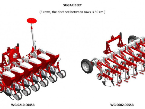WG 0002 - STL Row-Crop Cultivator Range 3m 3Dモデル