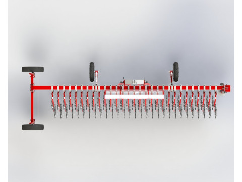 WG 0003 - STL Hinged rotary harrow 6m 3Dモデル