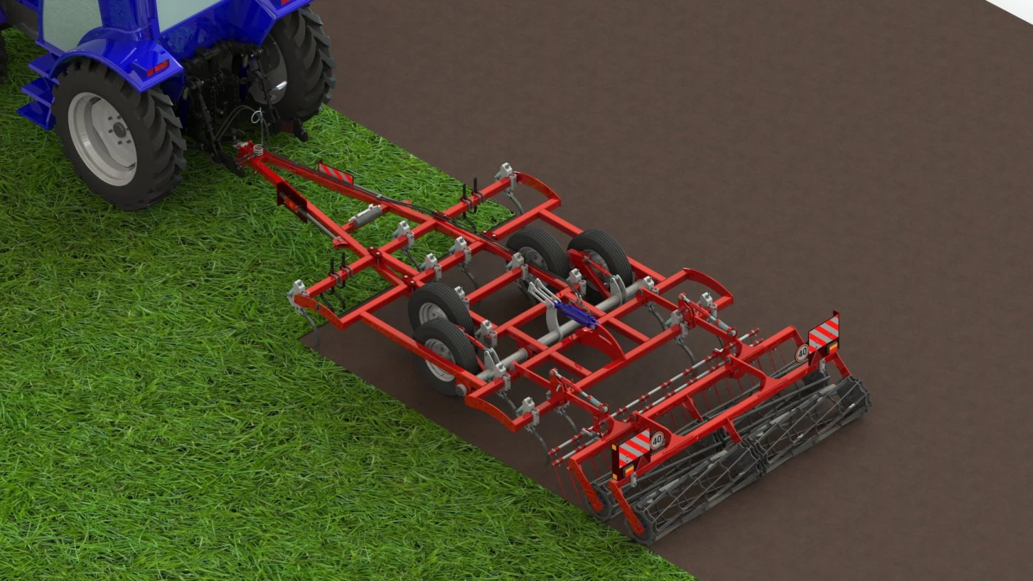 WG 0005 - STL Cultivator of continuous processing 3m 3D Model .c4d .max .obj .3ds .fbx .stl .blend 