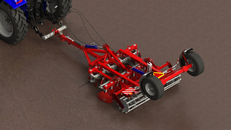 WG 0007 - STL Heavy disc harrow 250 cm 3D Model .c4d .max .obj .3ds .fbx .stl .blend