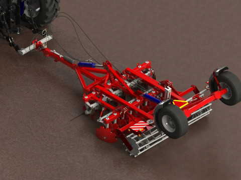 WG 0007 - STL Heavy disc harrow 250 cm 3D Model