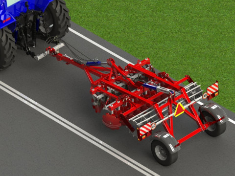 WG 0007 - STL Heavy disc harrow 250 cm 3Dモデル