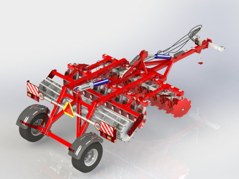 WG 0007 - STL Heavy disc harrow 3m 3Dモデル