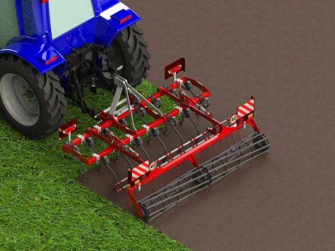 WG 0014 - STL Landscape cultivator 2r3m 3Dモデル