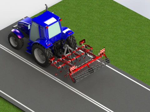 WG 0014 - STL Landscape cultivator 2r3m 3D Model