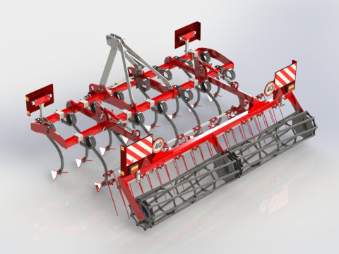 WG 0014 - STL Landscape cultivator 2r3m 3Dモデル