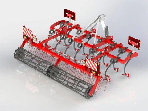WG 0014 - STL Landscape cultivator 2r3m 3D Model