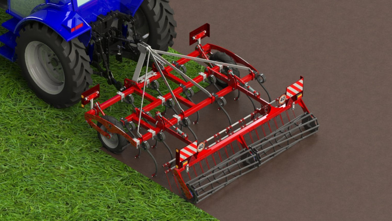 WG 0014 - STL Landscape cultivator 3r3m Modelo 3D .c4d .max .obj .3ds .fbx .stl .blend