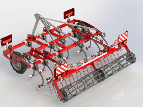 WG 0014 - Ландшафтный культиватор STL 3р3м 3D Модель