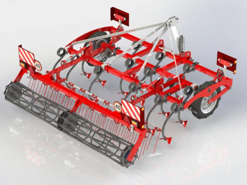 WG 0014 - Ландшафтный культиватор STL 3р3м 3D Модель