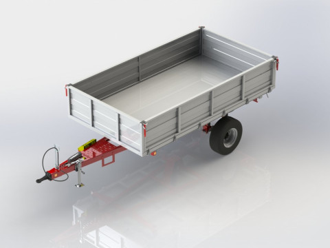 WG 0019 - STL Trailer for traktor 3D Model