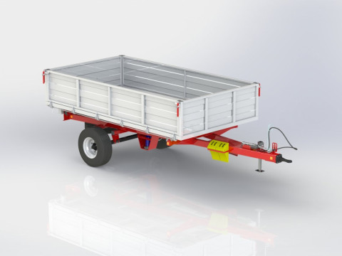 WG 0019 - STL Trailer for traktor 3D Model