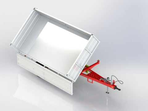 WG 0019 - STL Trailer for traktor 3D Model