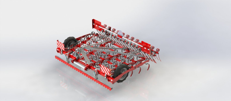 WG 0020 - STL Tine harrow 3m 3Dモデル .c4d .max .obj .3ds .fbx .stl .blend