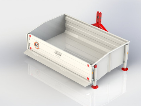 WG 0023 - STL Transport Box for tractor 3Dモデル